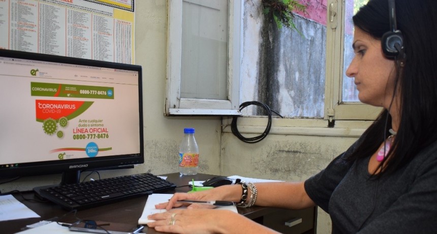 La línea que habilitó la provincia para canalizar consultas por coronavirus recibió más de 480 llamados el primer día