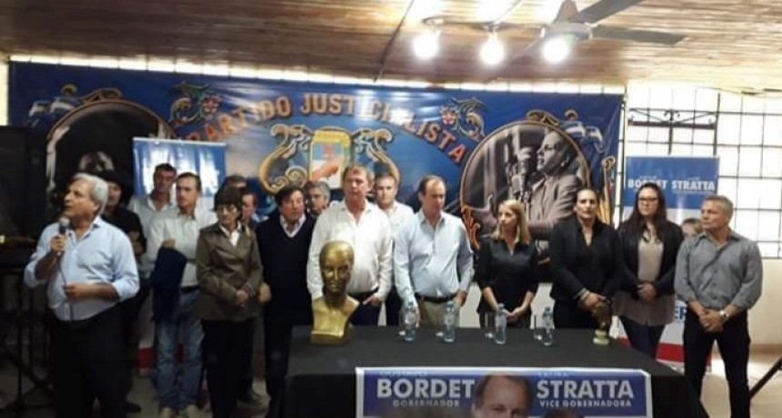 BORDET, STRATTA, SOLANAS, MAIDANA  Y KOCH  HABLARON EN ACTO DEL PJ EN NOGOYÁ
