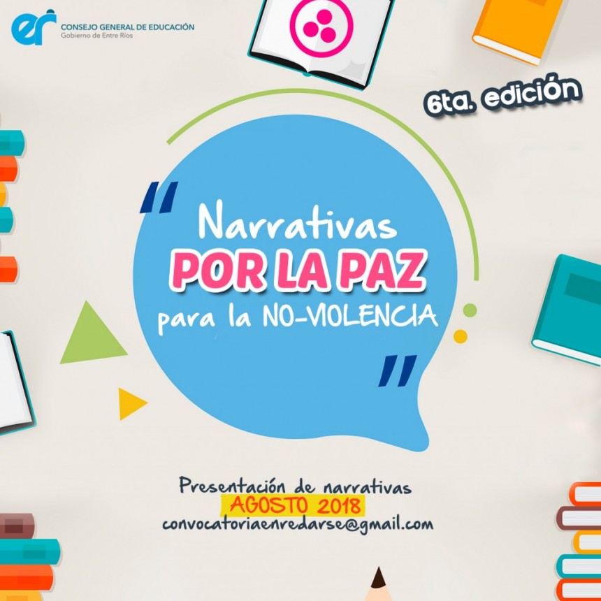El CGE convoca a los estudiantes a producir Narrativas por la paz para la no violencia