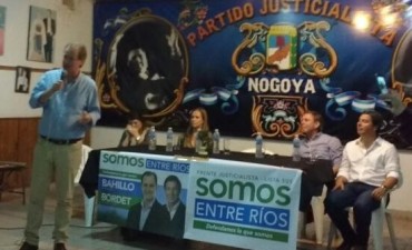 Los candidatos del peronismo estuvieron en Nogoyá