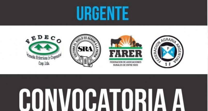 LA MESA DE ENLACE AGROPECUARIA PROVINCIAL LLAMA A LOS PRODUCTORES A CONCENTRARSE  